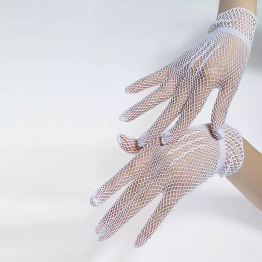 Women Summer Driving Fishnet Gloves - Picture 6 of 7